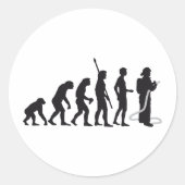 evolution firefighter ronde sticker (Voorkant)
