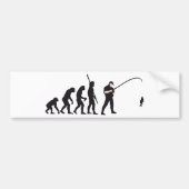 evolution fishing bumpersticker (Voorkant)