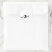 evolution fishing ronde sticker (Tas)