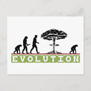 Evolution Funny Evolve Briefkaart