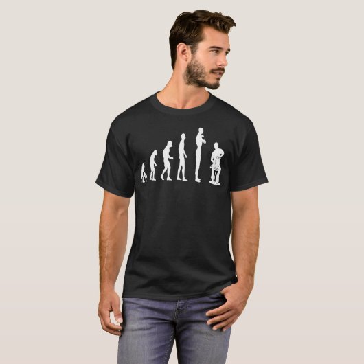 Evolution Funny Pottery T-shirt (Voorkant volledig)