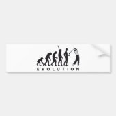 evolution golf bumpersticker (Voorkant)