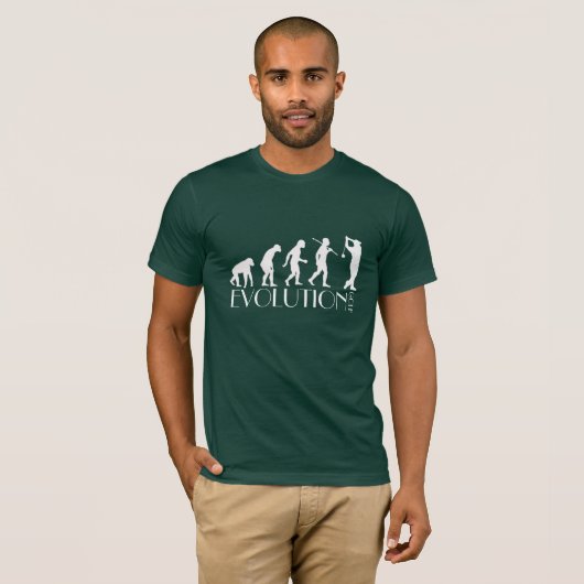  Evolution Golf Funny Golf T-shirt (Voorkant volledig)