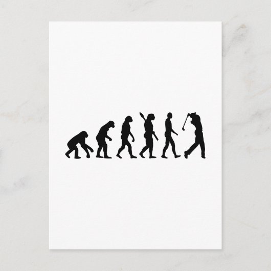 Evolution Golf Player Briefkaart (Voorkant)