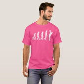 Evolution Golfer Funny Golf Golfen Vaderdag D T-shirt (Voorkant volledig)