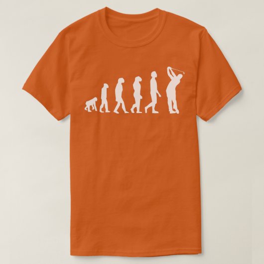 Evolution Golfer Funny Golf Golfing Fathers Day Gi T-shirt (Design voorkant)