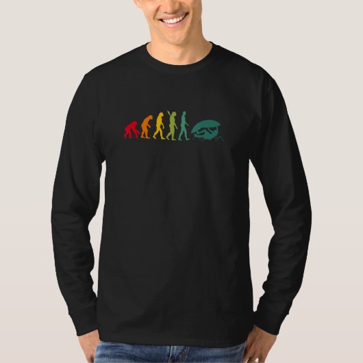 Evolution Grafisch Klimmen Klimmer Boulderen Bould T-shirt (Voorkant)