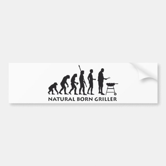 evolution grill bumpersticker (Voorkant)