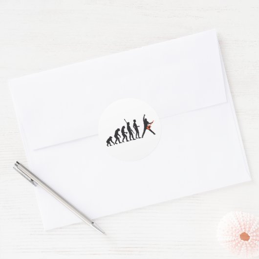 evolution guitar ronde sticker (Envelop)