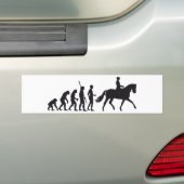 evolution horse riding bumpersticker (Op auto)
