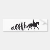 evolution horse riding bumpersticker (Voorkant)