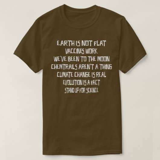 Evolution Is A Fact - Science Sarcastic Funny T-shirt (Design voorkant)