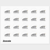 evolution jazz ronde sticker (Vel)