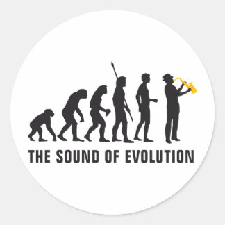 evolution jazz ronde sticker