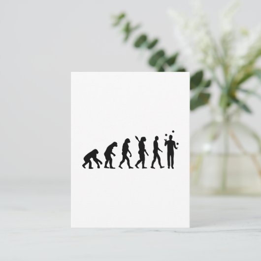 Evolution Juggling Briefkaart (Staand voorkant)