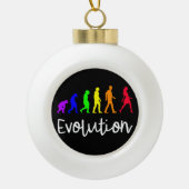 Evolution Keramische Bal Ornament (Voorkant)
