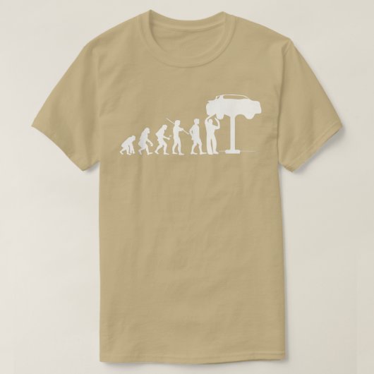 Evolution Mechanic Funny  Automotive Technician Gi T-shirt (Design voorkant)