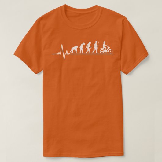 Evolution Moped Driver Heartbeat Moped Steyr Moped T-shirt (Design voorkant)