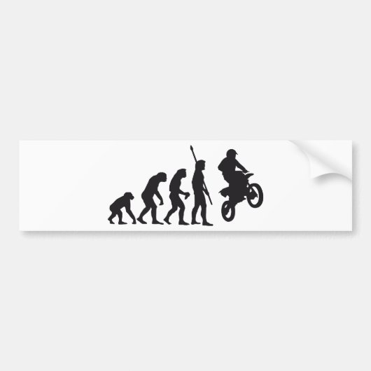evolution motorbike bumpersticker (Voorkant)