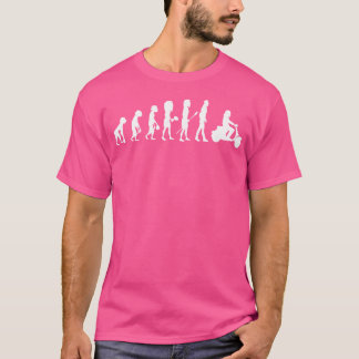 Evolution Motorfiets Motor Scooter Fiets Racen Mot T-shirt