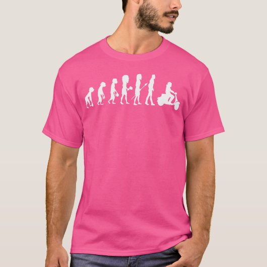 Evolution Motorfiets Motor Scooter Fiets Racen Mot T-shirt (Voorkant)