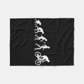 Evolution + Mountain Biking Cycling Gift For Cycli Fleece Deken (Voorkant (Horizontaal))