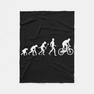 Evolution + Mountain Biking Cycling Gift For Cycli Fleece Deken
