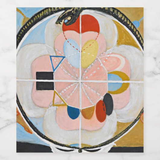 Evolution No.13 by Hilma af Klint Wijn Etiket (Enkel label)
