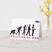 evolution of man controlling drone kaart (Gele Bloem)