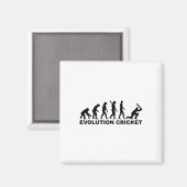Evolution Of Man Cricket T-shirt Magneet (Voorkant / Achterkant)