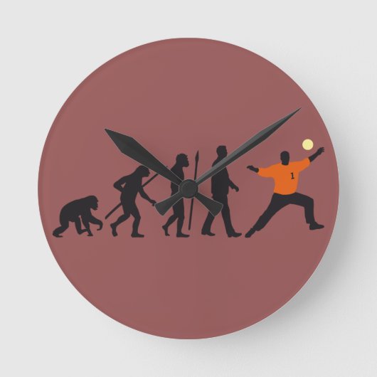 evolution of man handball goal keeper ronde klok (Voorkant)