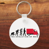 Evolution of man Piaggio Ape mini transporter Sleutelhanger (Voorkant)