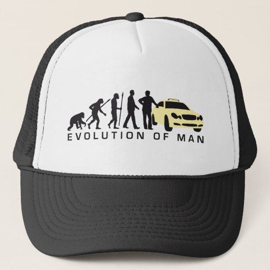 evolution of man taxi driver trucker pet (Voorkant)