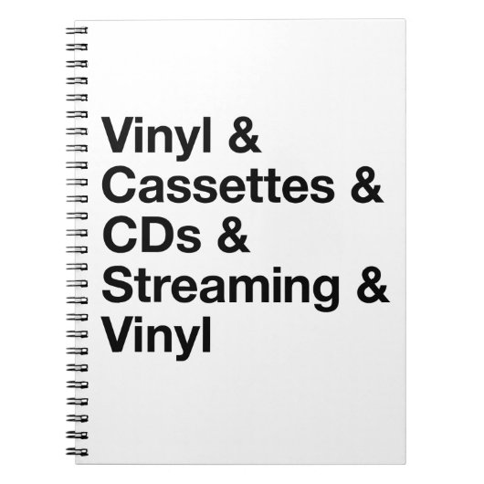 Evolution of Music Notebook Notitieboek (Voorkant)