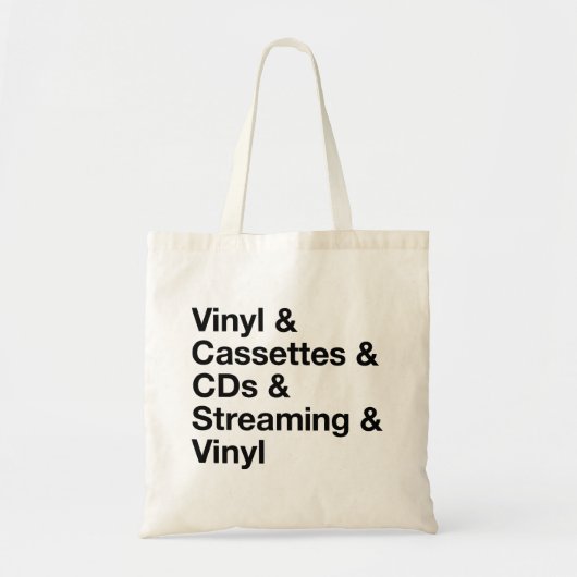 Evolution of Music Tote Bag (Voorkant)