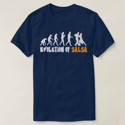 Evolution Of Salsa, Salsa Dancing, Latin Music647 T-shirt (Design voorkant)