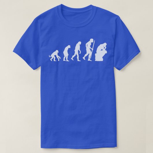 Evolution of the thinker philosophy philosopher t-shirt (Design voorkant)
