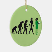 evolution of woman female doctor keramisch ornament (Rechts)