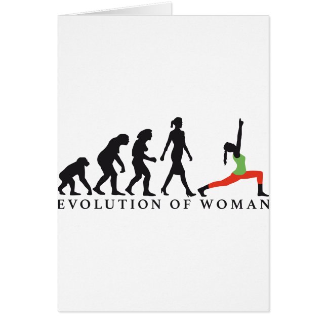 evolution of woman yoga position (Voorkant)