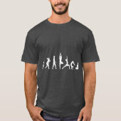 Evolution of Yoga Darwins theory of enlightenment T-shirt (Voorkant)