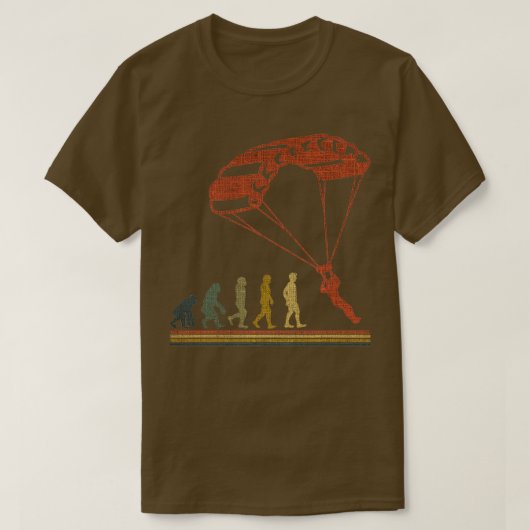 Evolution Parachute Jumping T-shirt (Design voorkant)