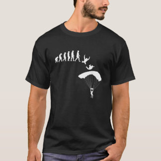 Evolution parachutespringen t-shirt