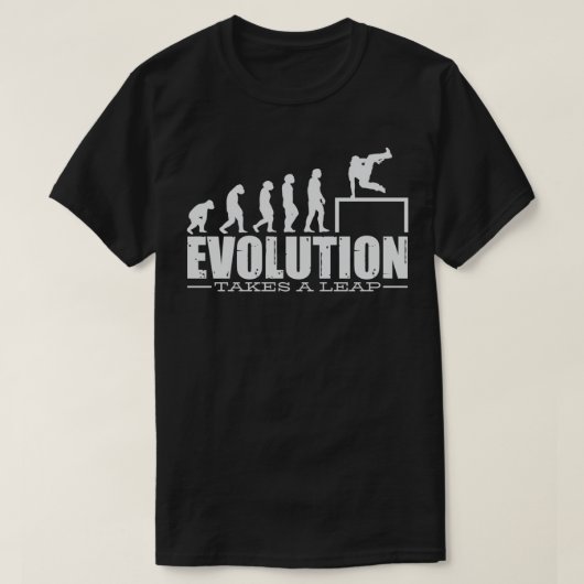 Evolution Parkour Freerunning Backflip Freestyle R T-shirt (Design voorkant)