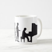 evolution piano koffiemok (Voorkant rechts)