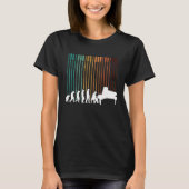 Evolution Piano Musician Keyboard Orchestra T-shirt (Voorkant)