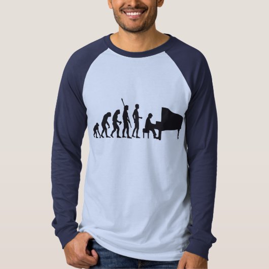 evolution piano t-shirt (Voorkant)