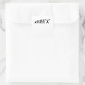 Evolution Powerlifting Bodybuilding Gift Vierkante Sticker (Tas)