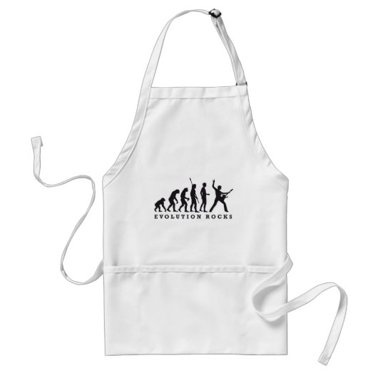 evolution rocks standaard schort (Voorkant)