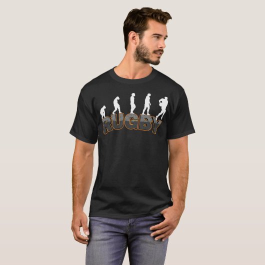Evolution Rugby Men Rugby Player  T-shirt (Voorkant volledig)