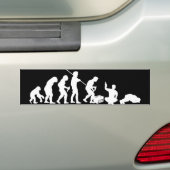 Evolution – Saufen / Party Bumpersticker (Op auto)